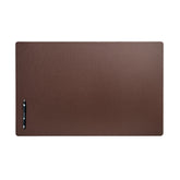 Chocolate Brown Leatherette Desk Pad w/out Rails, 30 x 19